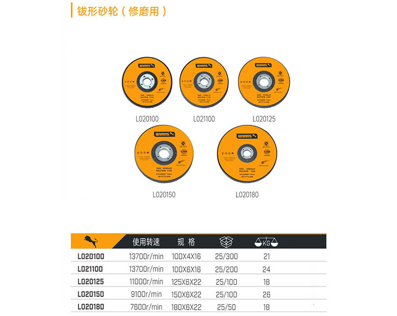 鈸形砂輪（修磨用）