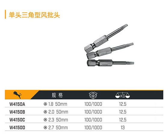 W4150A W4150B W4150C W4150D 單頭三角型風(fēng)批頭