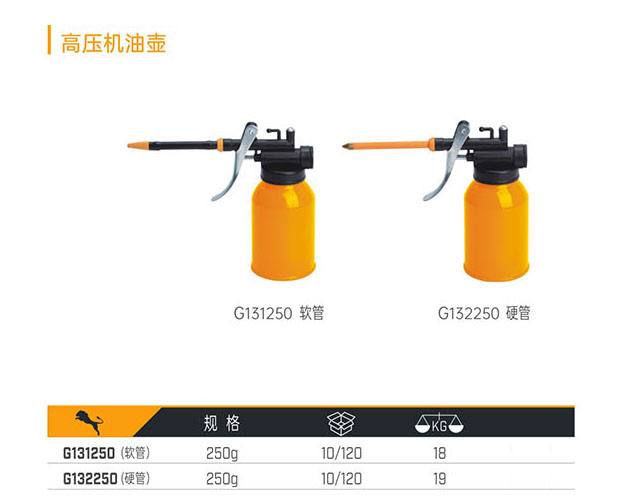 G131250（軟管） G132250（硬管） 高壓機(jī)油壺
