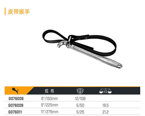 G076006 G076009 G076011 皮帶扳手