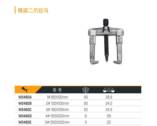 W0460A W0460B W0460C W0460D W0460E 橫梁二爪拉馬