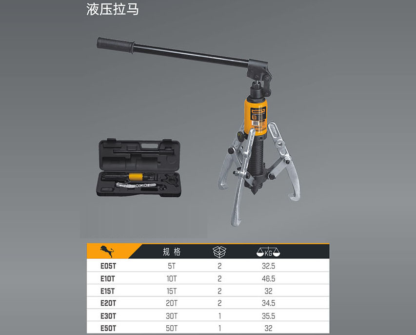 E05T E10T E15T E20T E30T E50T 液壓拉馬
