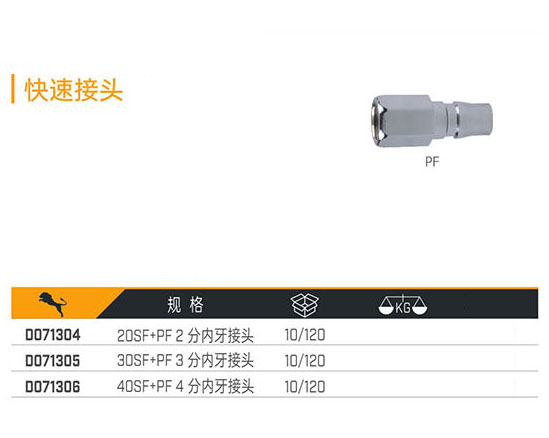 D071304 D071305 D071306 快速接頭