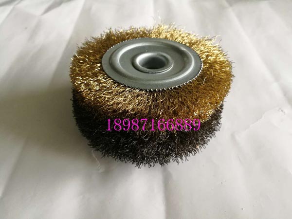 平型鋼絲輪黑黃100mm