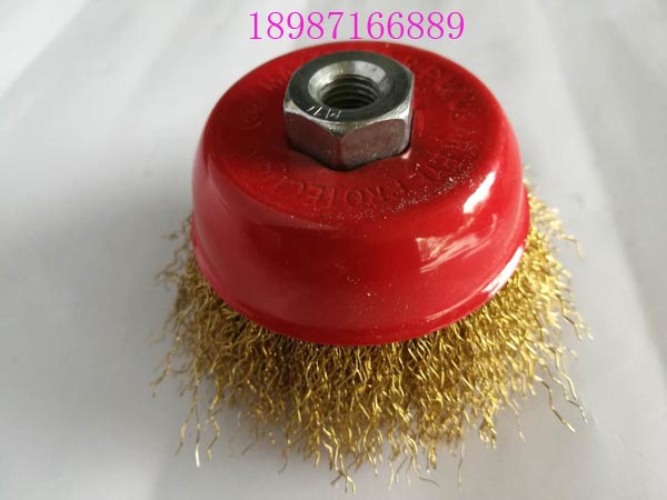 帶絲牙碗鋼絲輪125mm