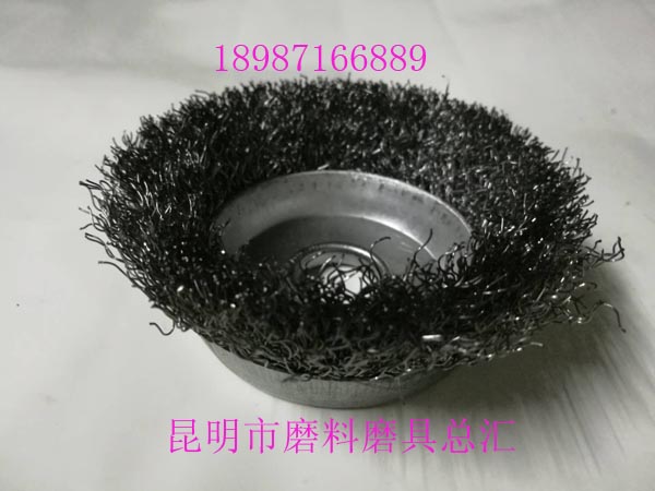 碗型鋼絲輪鱷魚黑125mm