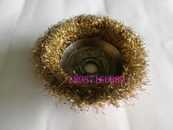 碗型鋼絲輪大黃100mm